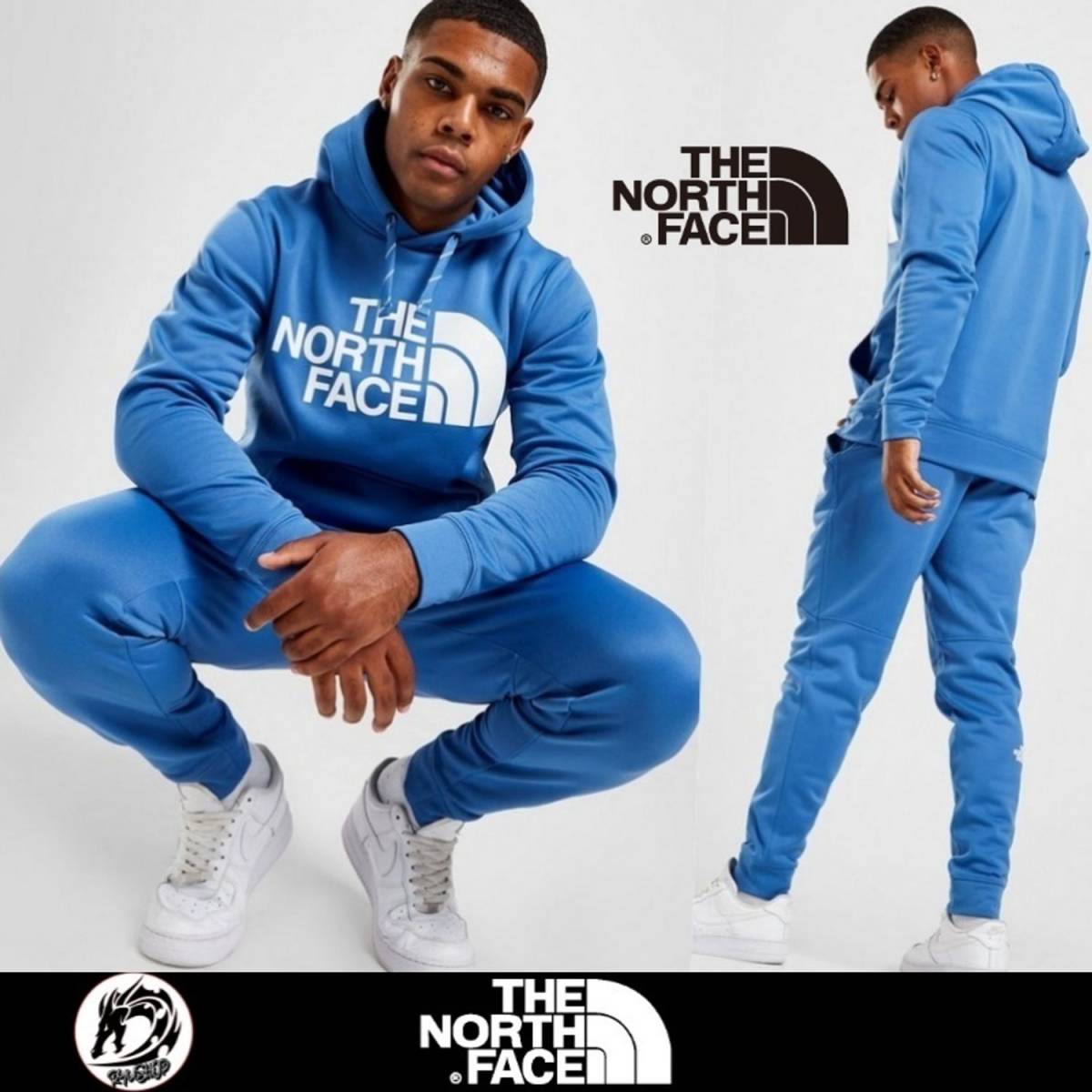  с биркой L размер голубой за границей ограничение North Face волна .ntoto Lux -tsuThe North Face Surgent Tracksuit выставить 