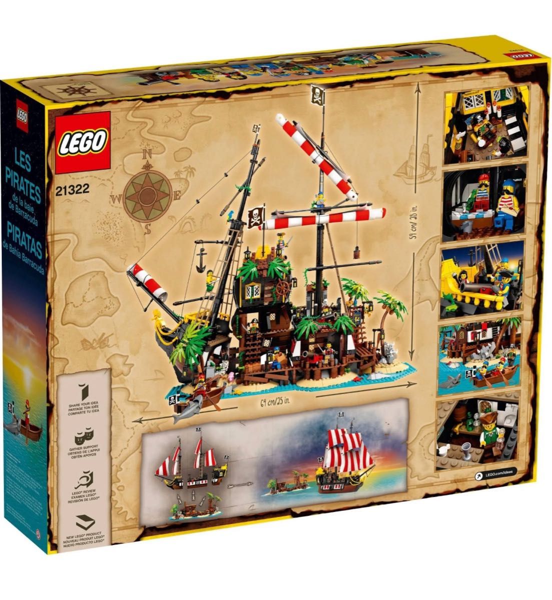 ※新品 レゴ アイデア 赤ひげ船長の海賊島 21322 未開封 大人レゴ アイデア 廃盤 レア