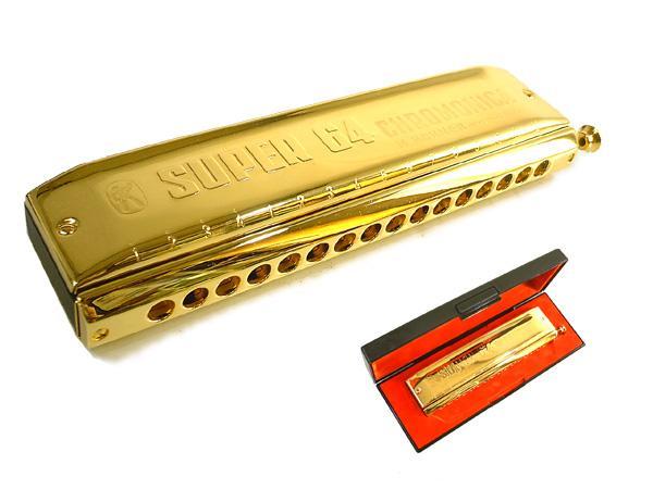  prompt decision * new goods * free shipping HOHNER SUPER 64 GOLD 7583/64 horn na- black matic harmonica 