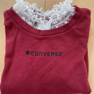 branshes  【★CONVERSE】襟レースロゴトレーナー120