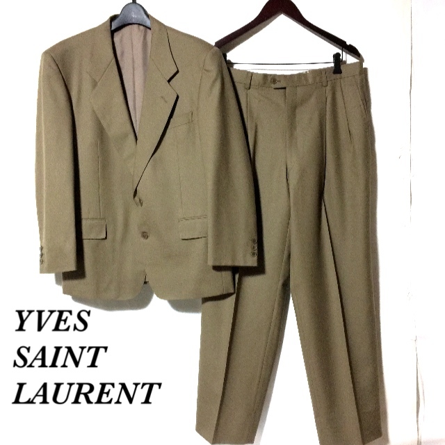 イヴサンローラン スーツ/YVES SAINT LAURENT diffusion homme ヴィンテージ シングル2B  テーラードジャケット＆パンツ セットアップ