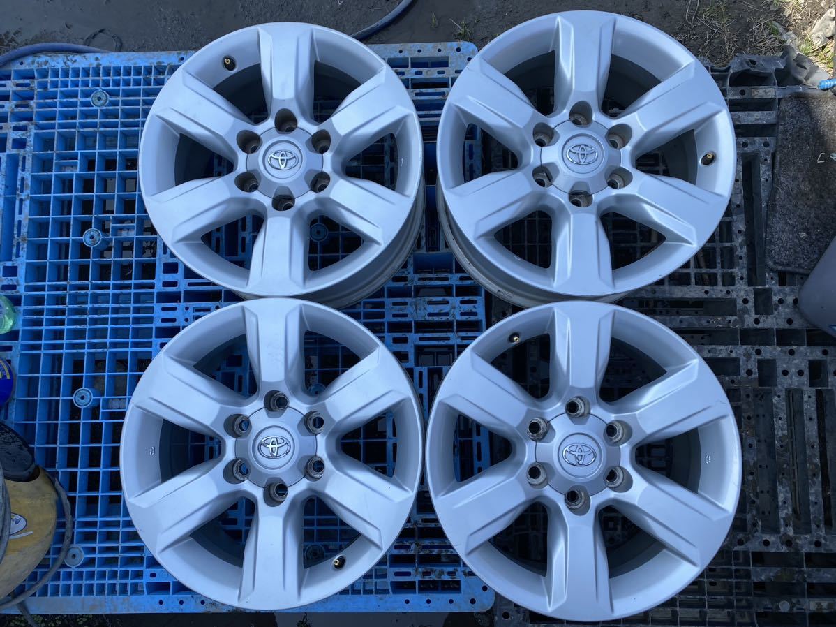 本物の GUN125 +25 ハイラックス 品 7.5J +25 PCD 純正ホイール 139.7