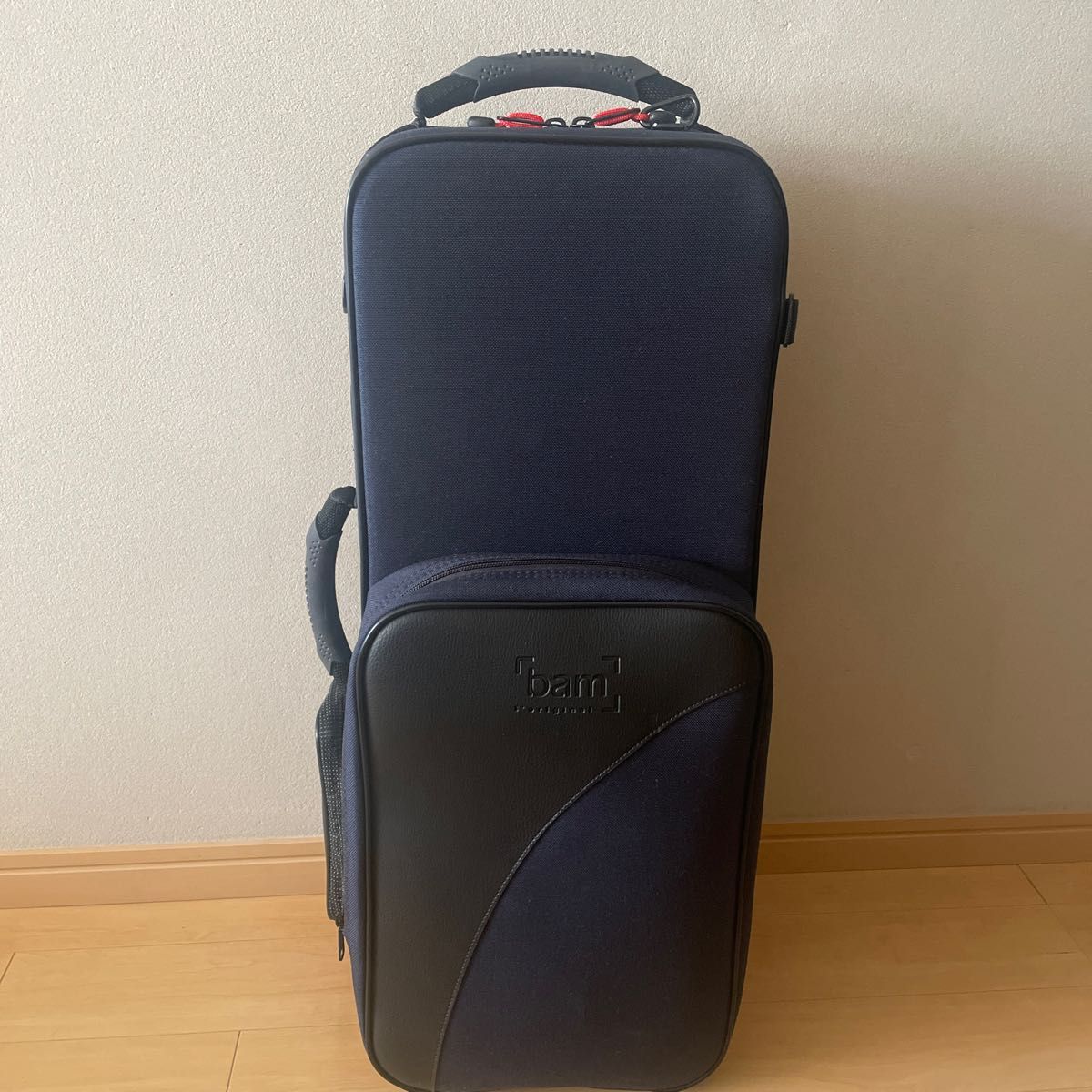 【美品】bamバム アルトサックスケース ネイビー軽量 BAM バム アルトサックス ケース トレッキング 青 ブルー 3021SM