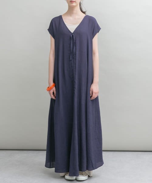  ultimate beautiful goods 21SS UR Lab. Urban Research center do Lost gya The - One-piece design . change . attaching .... position class dress relax feeling NAVY F