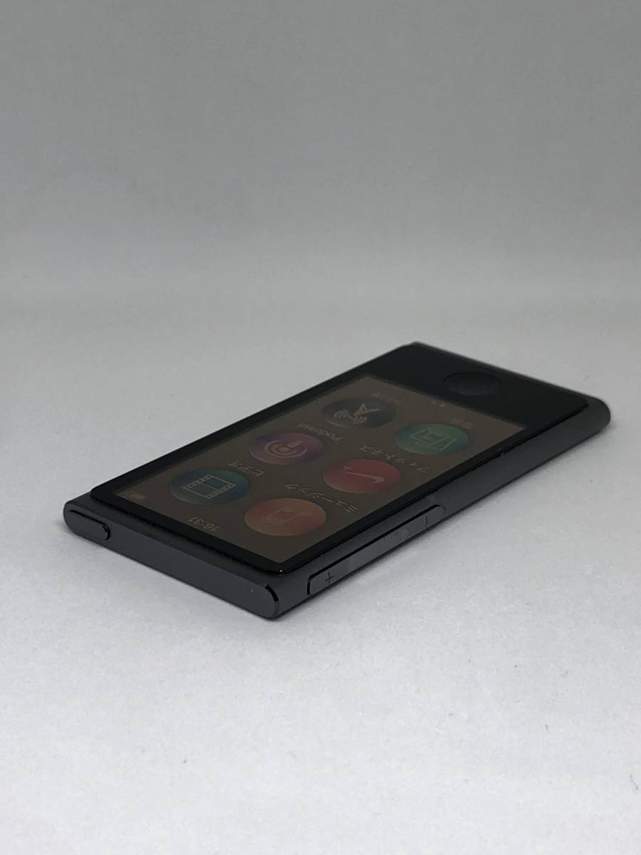 【新品バッテリー交換済み nanoシリーズ最終モデル】 Apple iPod nano 第7世代 16GB スペースグレイ 【完動品 生産終了品 1円スタート】の画像6