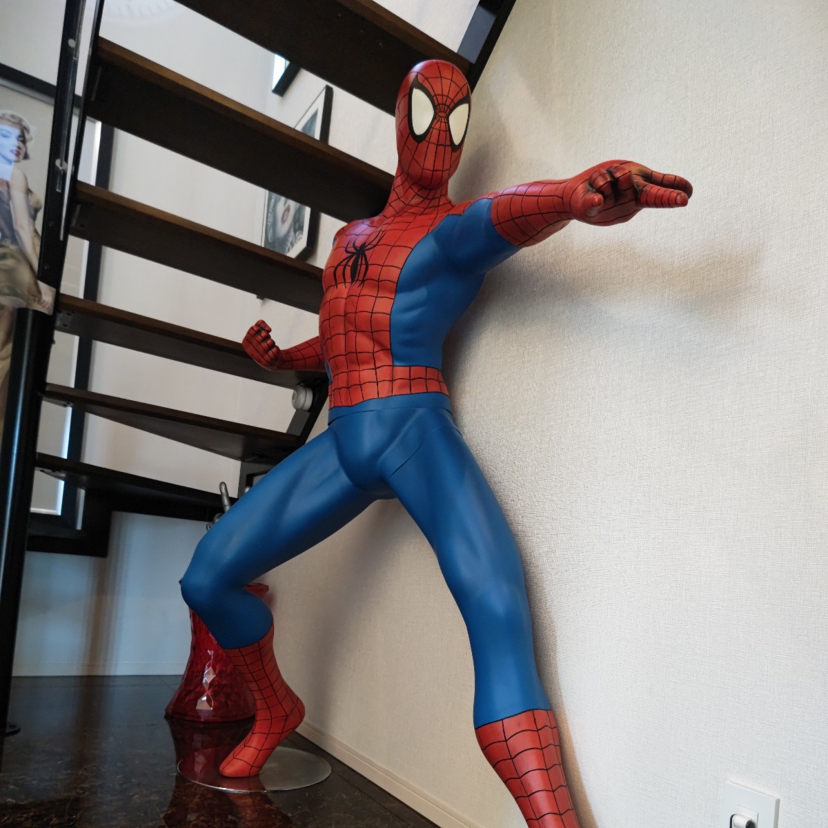 スパイダーマン 等身大 フィギュア 中古_画像9