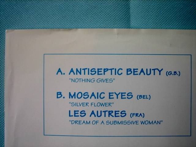 V.A./ SPLIT SINGLE CLUB　　ANTISEPTIC BEAUTY　MOSAIC EYES　LES AUTRES　　ネオアコ　ギターポップ_ジャケット上部に痛みがあります