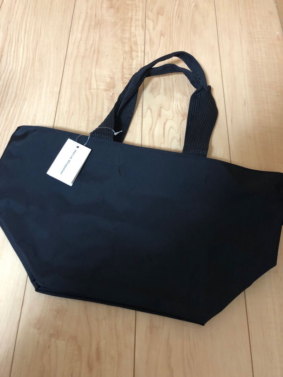 新品エルベシャプリエ Herve Chapelier 1028N(ナイロン舟型トートM) Noir×Noir