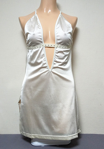  sexy Mini dress lustre white size :M corresponding Coquette company new goods * unused 