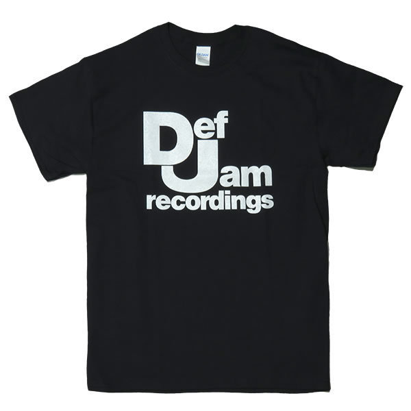 [Lサイズ]Def Jam（デフ・ジャム） Recordings ロゴTシャツ ブラック_画像1