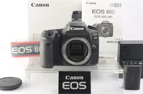 〓 極上美品 〓 キャノン Canon EOS 80D ボディ 付属品 元箱 　#503-28