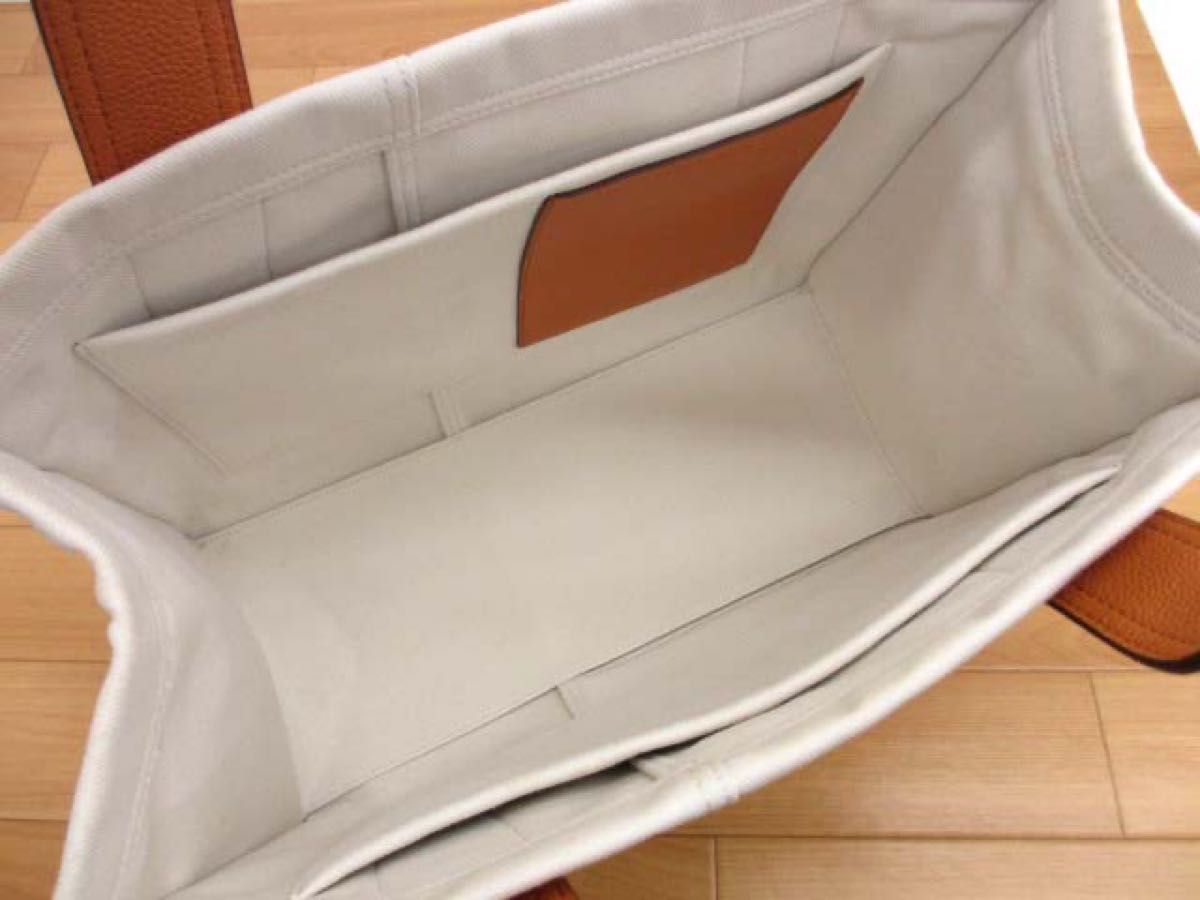 美品 J&M Davidson バブーシュカ M キャンバス×レザー ハンドバッグ