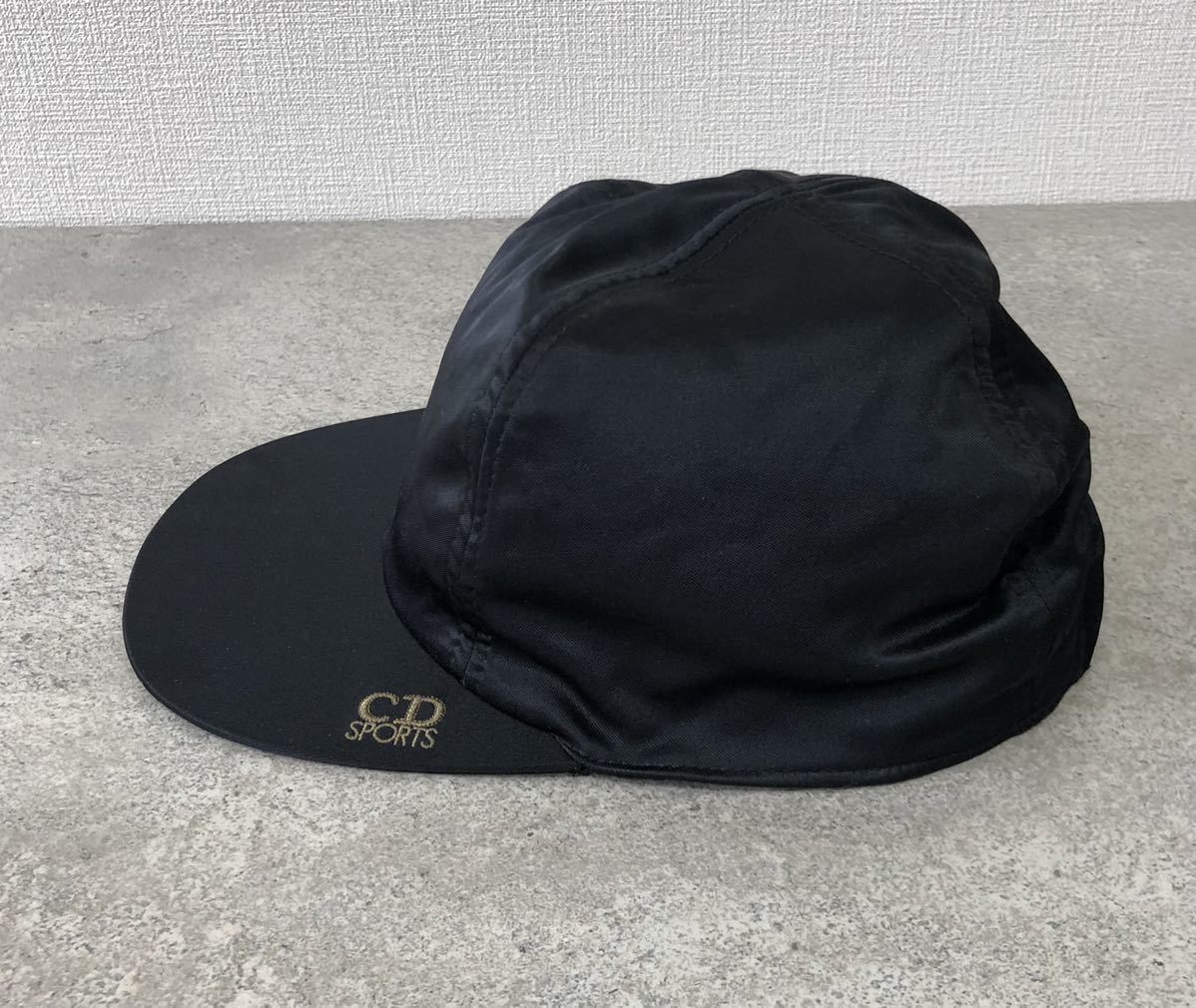 90's Christian Dior SPORTS VINTAGE CAP 黒 クリスチャン ディオール スポーツ ビンテージ 刺繍ロゴ キャップ ハット 帽子 stussy supreme
