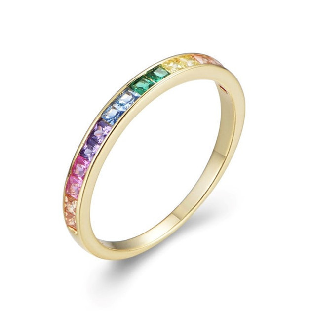  Mix color stone multi color stone Cubic Zirconia ring ring 16 number 