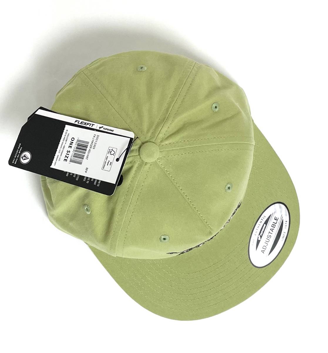 VOLCOM ボルコム D5512303RFP③ キャップ 帽子 Cap 5パネル ユーポン社製 リーフピンク色 薄いグリーン ヴォルコム 新品 即決 送料無料_画像7