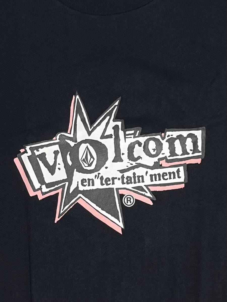 VOLCOM ボルコム AF512303BLK① メンズ XXL（3L）キングサイズ 半袖Tシャツ プリントティー Tee ブラック色 ヴォルコム 新品 即決 送料無料_画像2