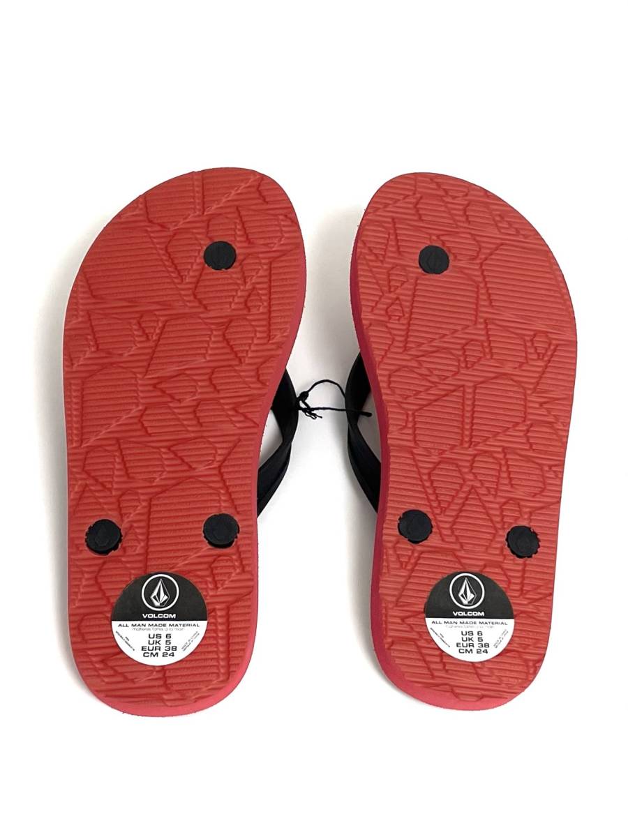 VOLCOM ボルコム V0812353RNR① メンズ US12 30cm ビーチサンダル ビーサン 赤色 Red 大きい靴 キングサイズ ヴォルコム 新品即決 送料無料_画像7