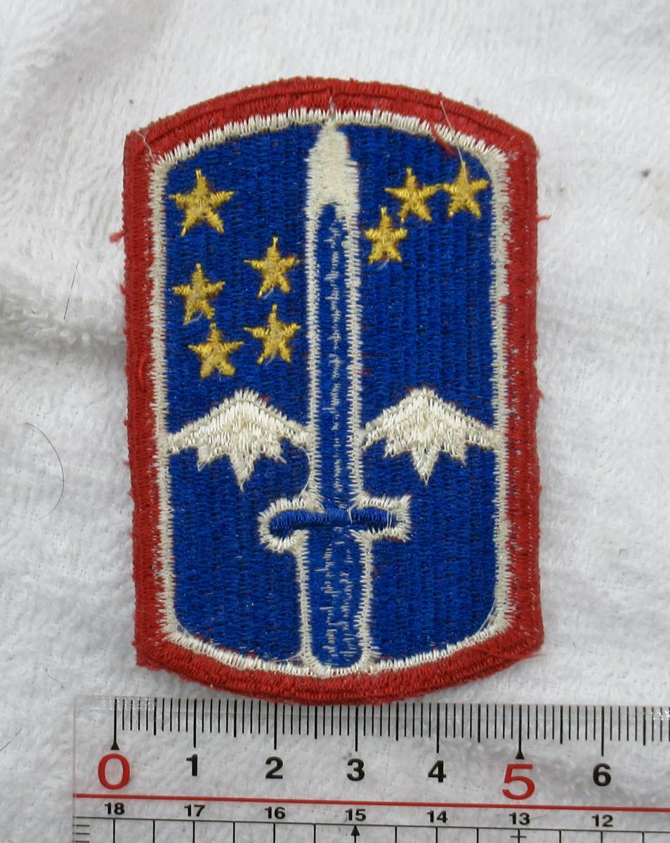 実物 米陸軍 第172 歩兵旅団 肩章 US ARMY 172ND INFANTRY BRIGADE SHOULDER OATCH_画像2