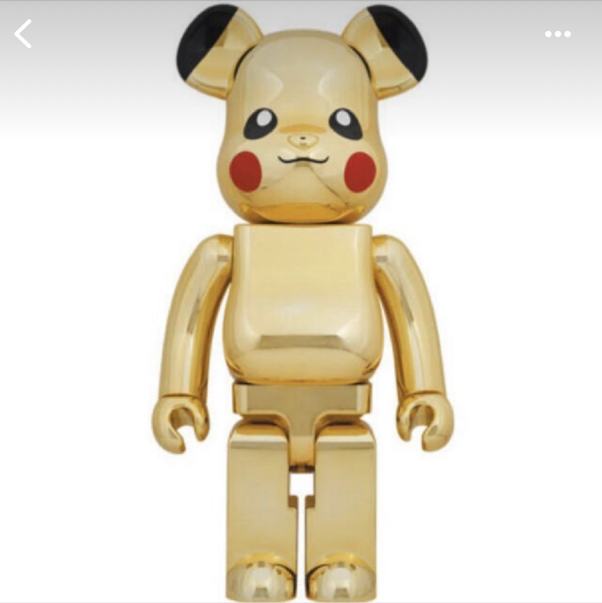 本物の CHROME GOLD PIKACHU BE@RBRICK Ver. ベアブリック TOY MEDICOM