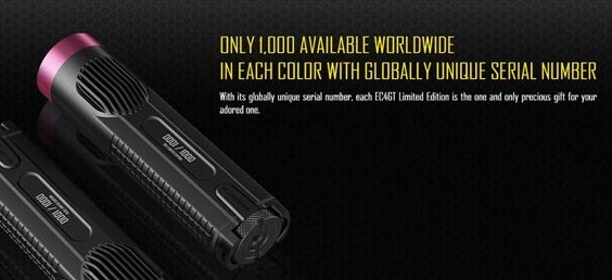 【世界限定1000本】NITECOREナイトコアEC4 GTレッド【プロライトジャパン】キャンプ、アウトドア用品