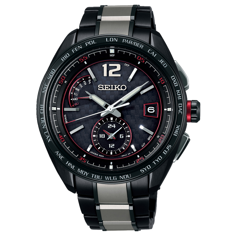 SAGA267 腕時計 メンズ セイコーブライツ ソーラー電波腕時計 ワールドタイム チタン 新品未使用 正規品 送料無料