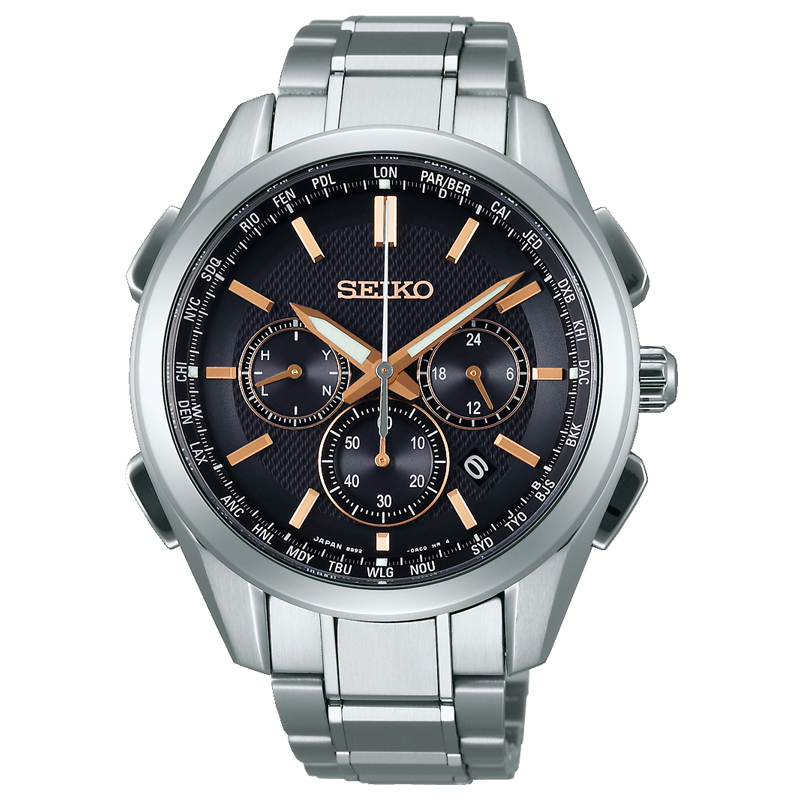 良品】SEIKO セイコー ブライツ クロノグラフ ソーラー 腕時計 メンズ-