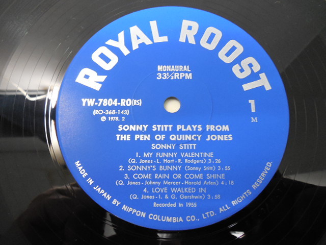 SONNY STITT・ソニー・スティット / The Pen of Quincy Jones (国内盤・帯あり)　 　 LP盤・YW-7804-RO_画像6