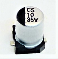 電解コンデンサ 35v 10μF（SMD) 105°C 1個（35v 10uf）_画像1