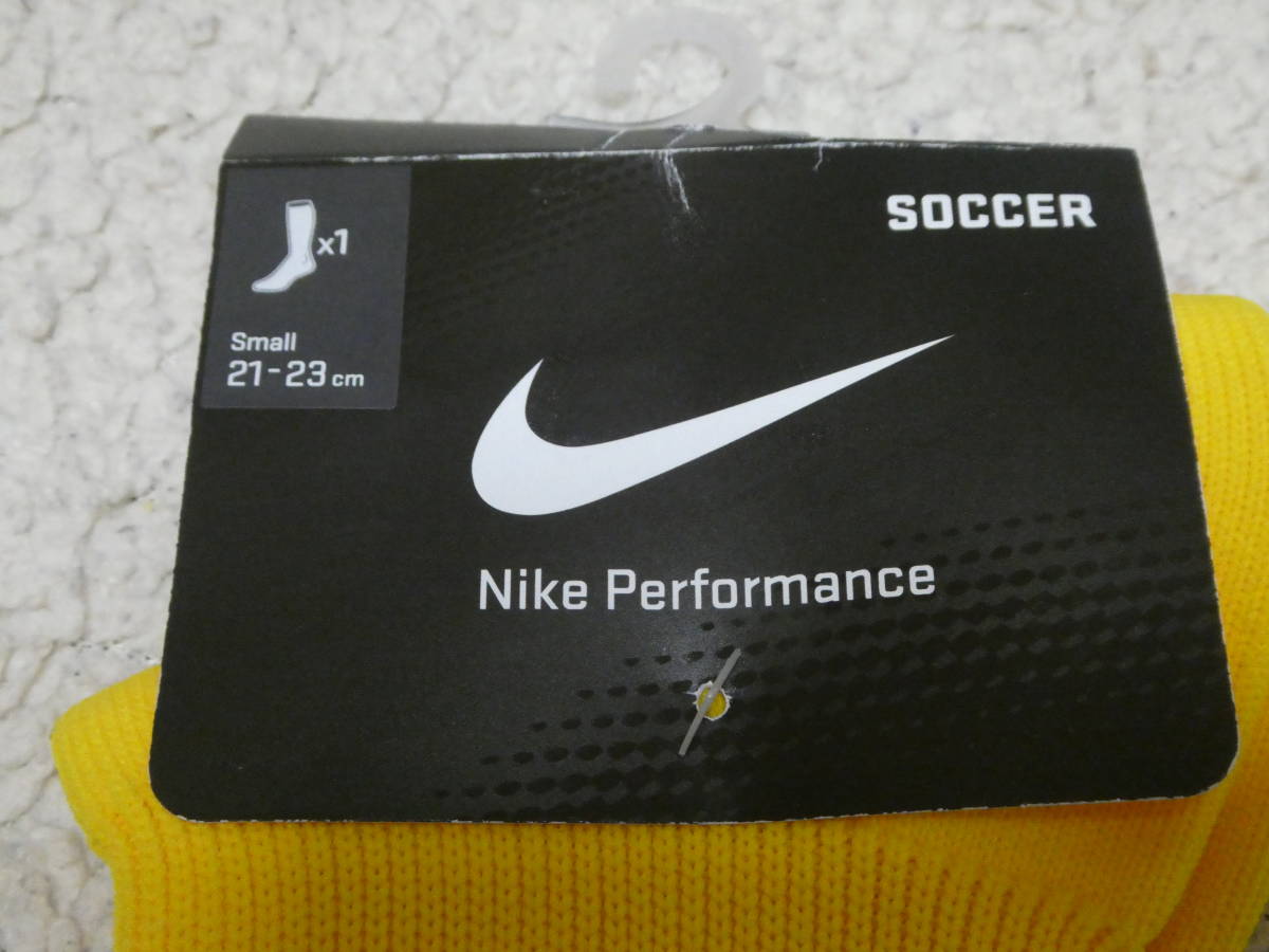 ①NIKE ナイキ サッカーソックス フットボール 2足セット イエロー IM#EQSX-JPK007-A サイズ:21～23cm 新品未使用品 (21.0 23.0) 送料185円_画像2