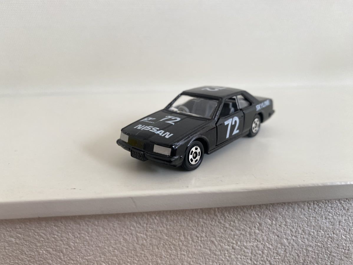 ★トミカ 黒箱 20 ニッサンスカイライン 2000ターボ GT-E S　P‘ 72 NISSAN 1/65 グループAフェア 日本製 tomica TOMY 当時物_画像2