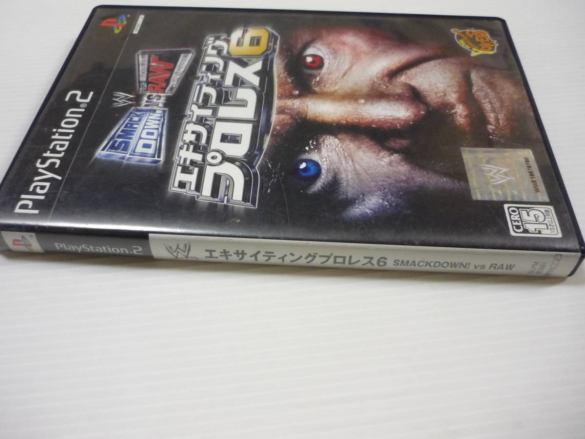 [管00]【送料無料】ゲームソフト PS2 エキサイティングプロレス6 SMACK DOWN!vsRAW SLPM-65881 プレステ PlayStation