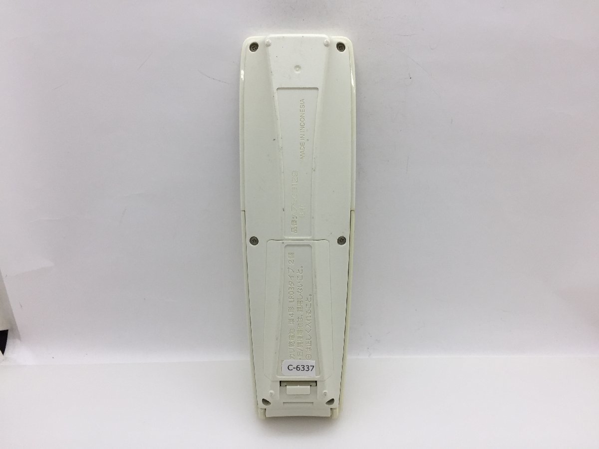 National　エアコンリモコン　A75C3129　中古品C-6337_画像4