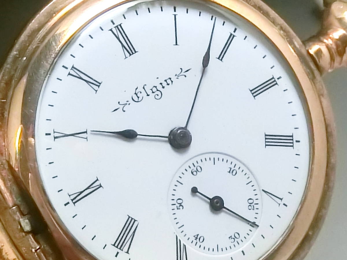 美品 アンティーク Elgin エルジン 懐中時計 華やかなフル 美品 アンティーク Elgin エルジン 懐中時計 華やかなフル
