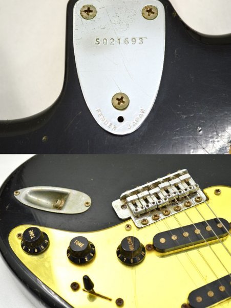 KM447●現状品●Squire by Fender Stratocaster スクワイア フェンダー ストラトキャスター エレキギター 日本製 ジャンク扱いの画像9