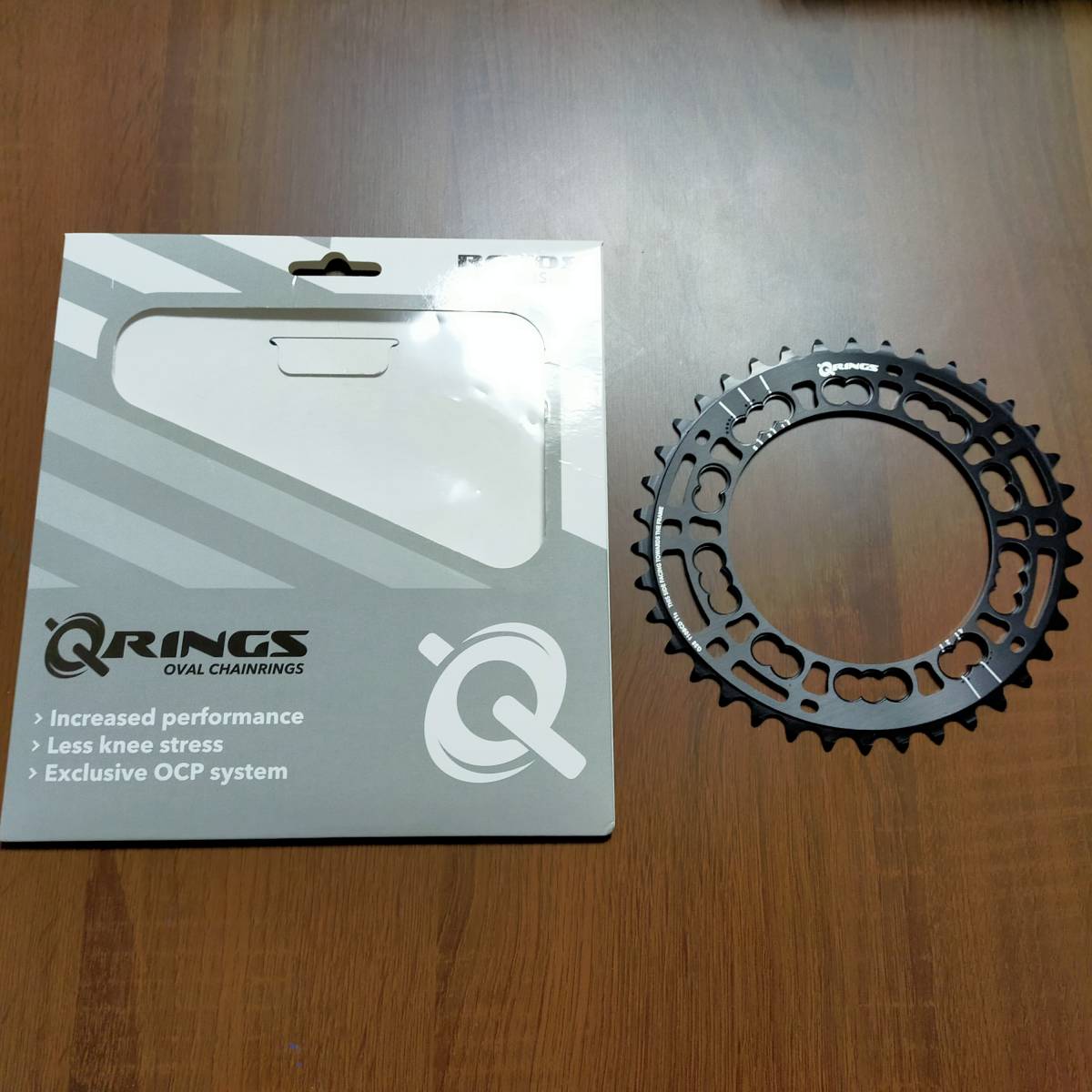 特価】 Q-RINGS 38T ローター OVAL 楕円 オーバル 5穴 ROTOR BCD110mm