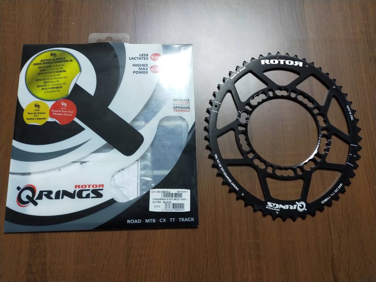 Q-RINGS 53T BCD110mm 5穴　ROTOR ローター　OVAL　楕円　オーバル_画像1