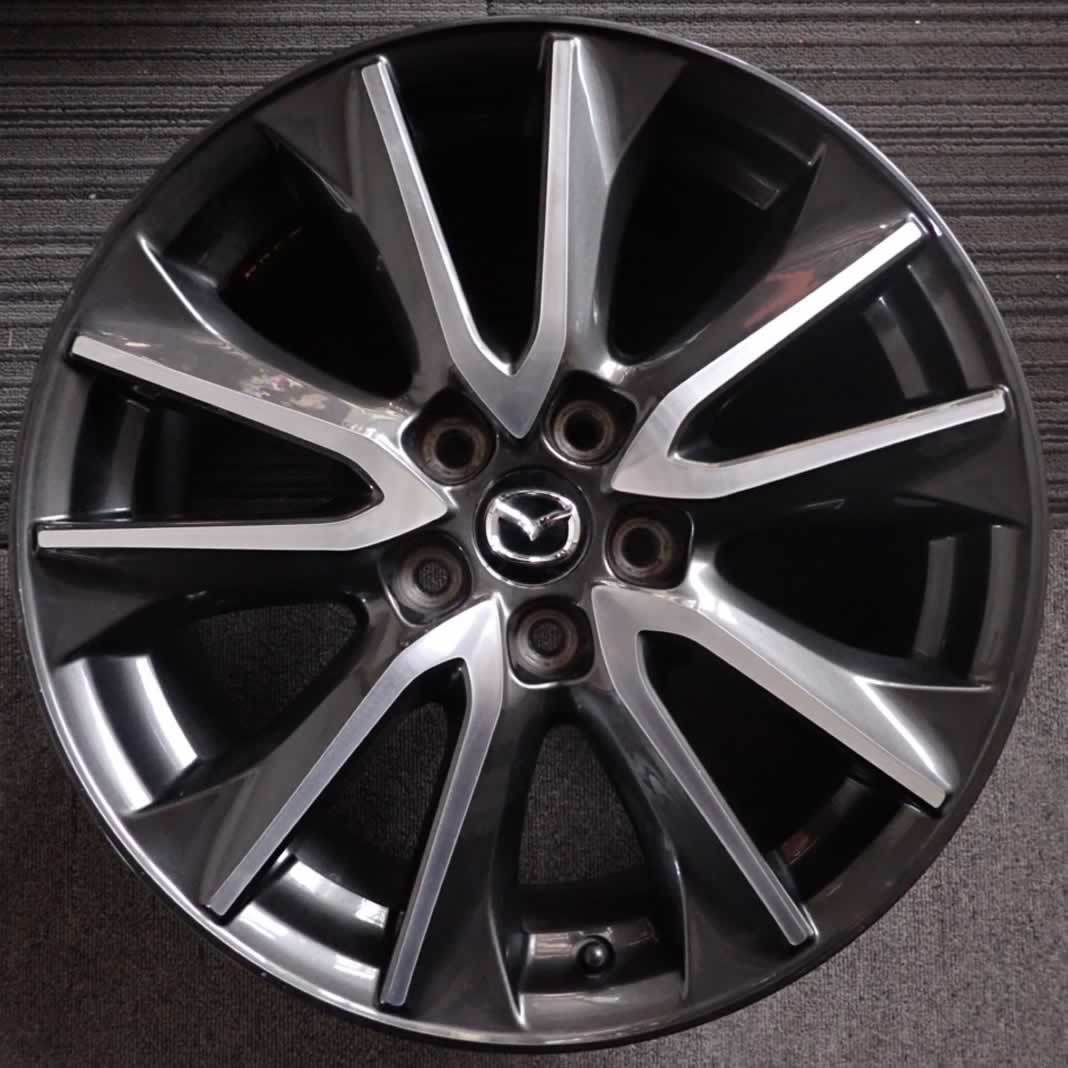 4本 会社宛 送料無料 18×7J マツダ CX-3 XD ツーリングL DK5AW CX3 純正 ブラポリ アルミ 5穴 PCD 114.3mm +50 ハブ径67mm 特価 NO,C3814_画像2