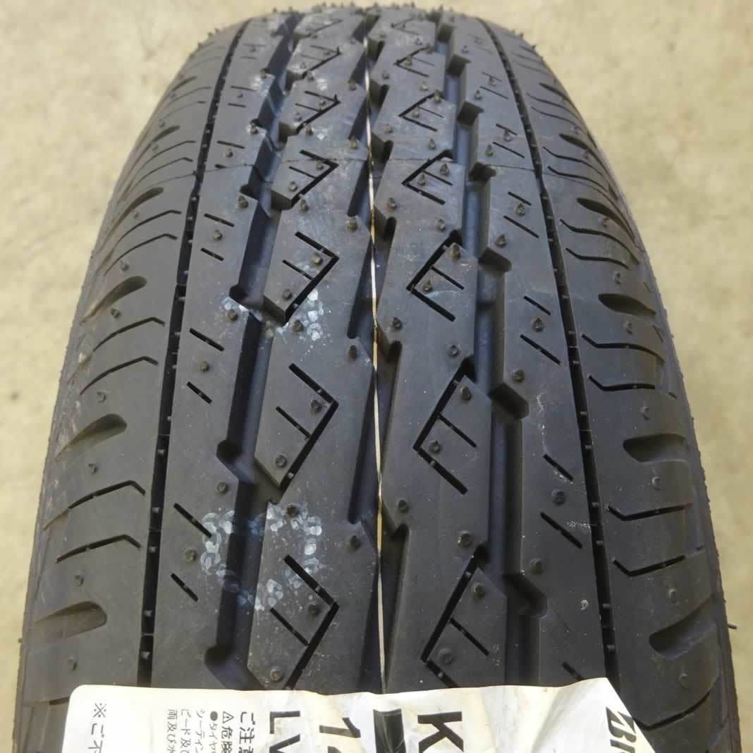 夏 新品 2021年 4本SET 会社宛 送料無料 145/80R12×4J 80/78 LT ブリヂストン K370 ダイハツ純正 スチール ハイゼット 軽トラ NO,D1584-17_画像2