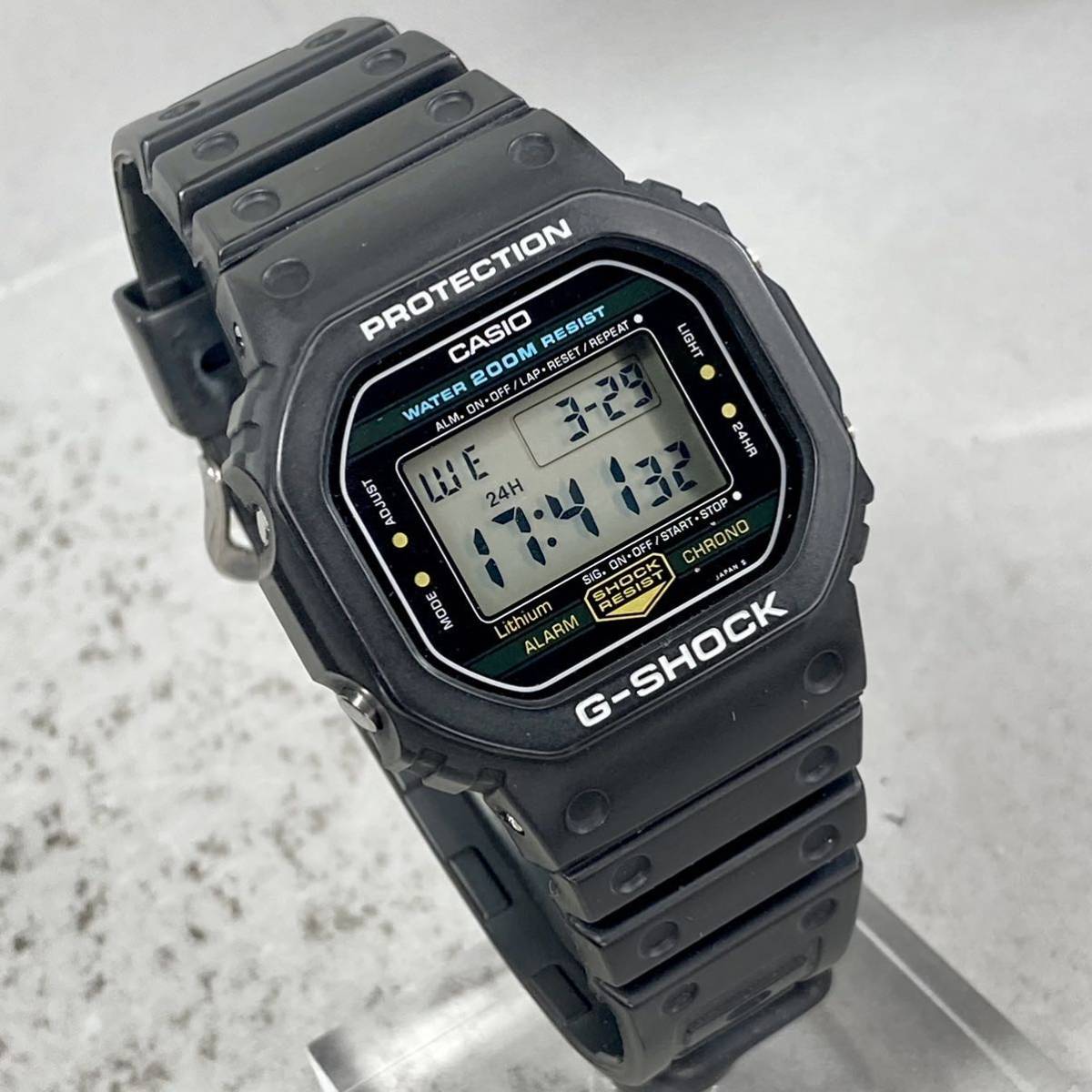通販限定 レアGショックDW-5200C-1 腕時計 スピード 極美品CASIO