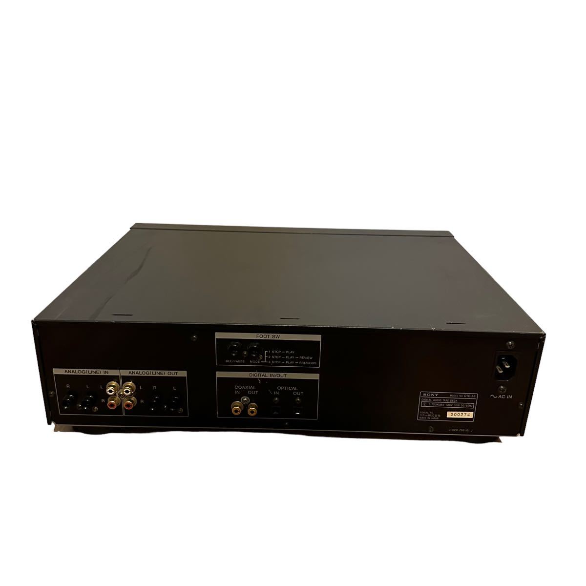 SONY ソニー DTC-A8 DATデッキ ジャンク品 管理番号110000315 DAT機器 