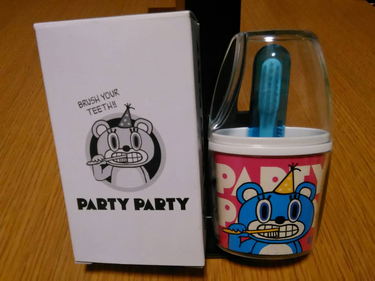 （送料無料）BREEZE　PARTY PARTY　日本製コンパクト歯磨きセット　持ち運び歯みがきセット　学校や幼稚園　携帯はみがきセット歯ブラシ_画像1