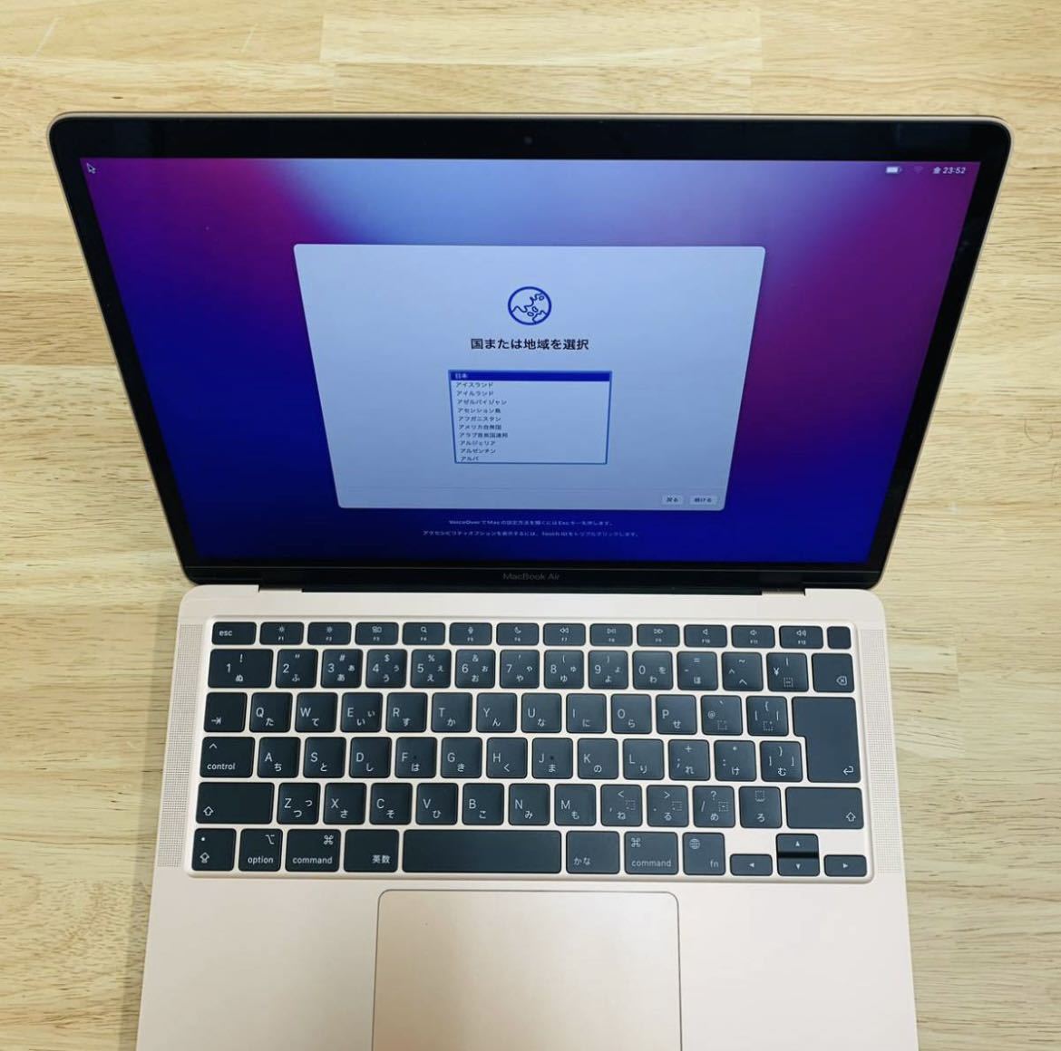 美品 MacBook Air M1 13インチ ゴールド 8GB 256GB-