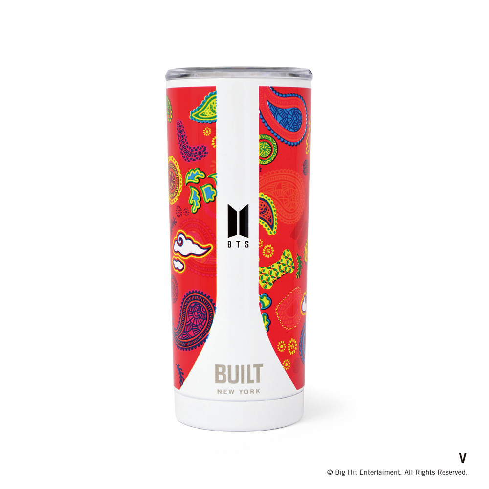 ☆ V ステンレスタンブラー おしゃれ 通販 蓋 ふた 591ml BTS×BUILT ボトル ビルト 防弾少年団 ステンレスボトル BTSボトル タンブラー_画像1