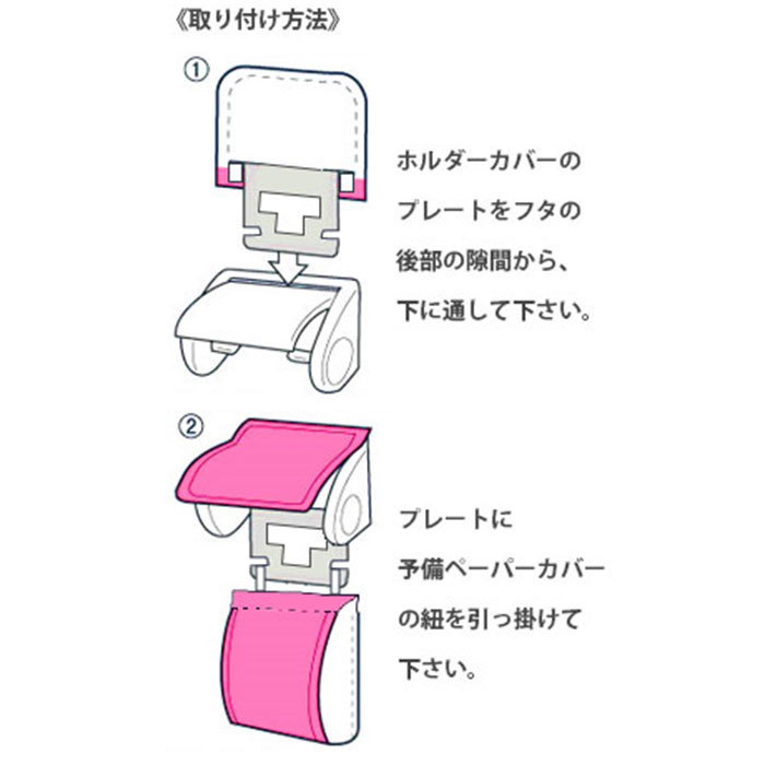 ☆ フォレスト トイレットペーパーホルダー カバー 通販 おしゃれ 2連 二連 丸洗い トイレタリー トイレ用品 かわいい PVC ナチュラル 洗_画像6