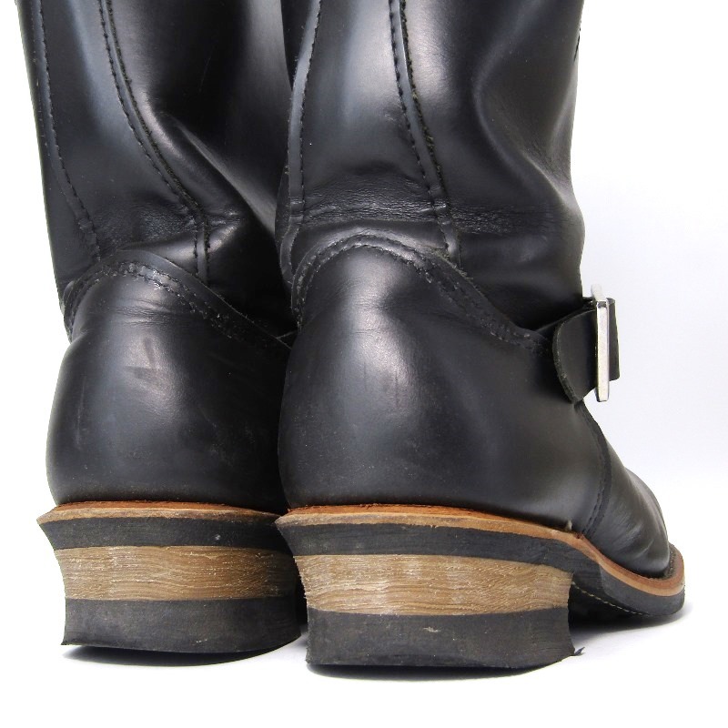REDWING レッドウィング US9D 27cm エンジニアブーツ 2268 スチールトゥ プルオンブーツ 08年製 黒 クロームレザー 10006406