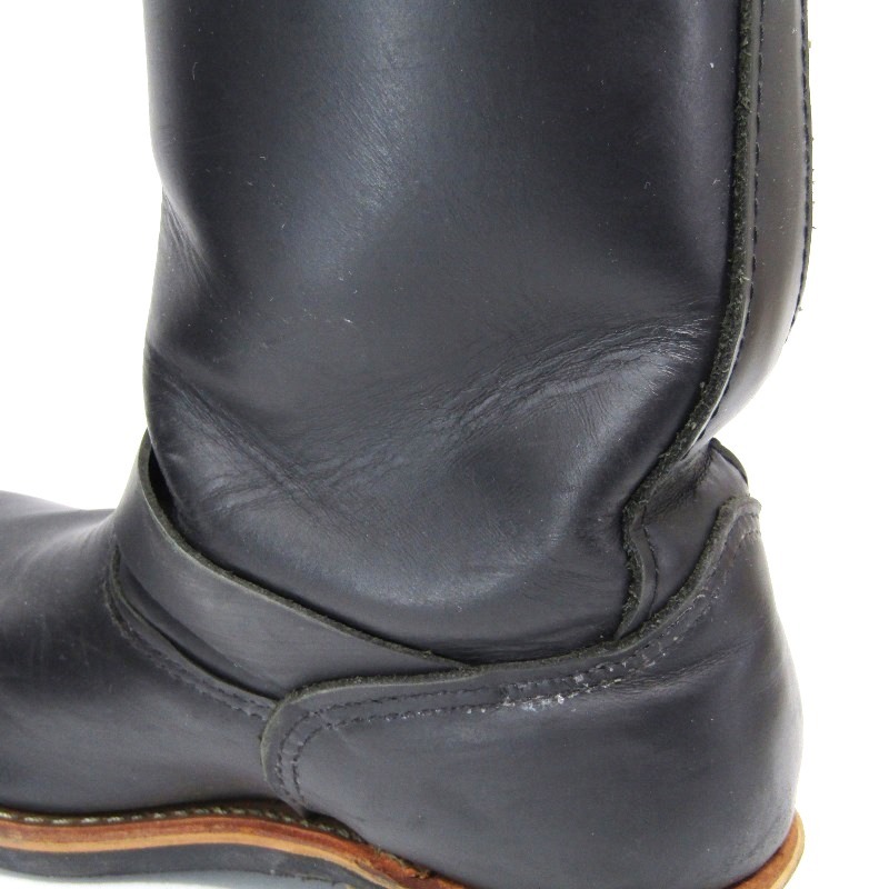 REDWING レッドウィング US9D 27cm エンジニアブーツ 2268 スチールトゥ プルオンブーツ 08年製 黒 クロームレザー 10006406