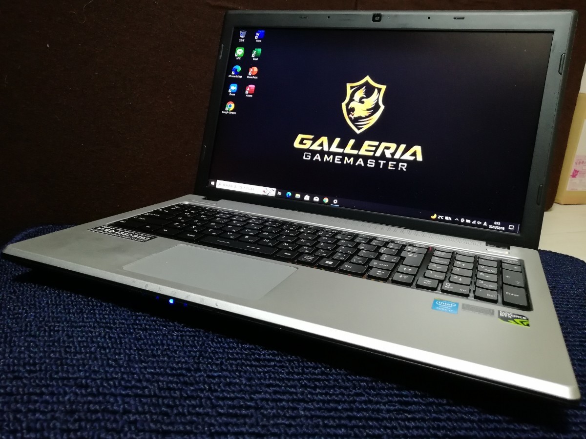 最強ゲーミングノートPC フルHD 15.6型 GALLERIA QF765HE Core i7 4700MQ@3.40GHz GeForce GTX765M メモリ16G 新品512GB-SSD office DVDRW