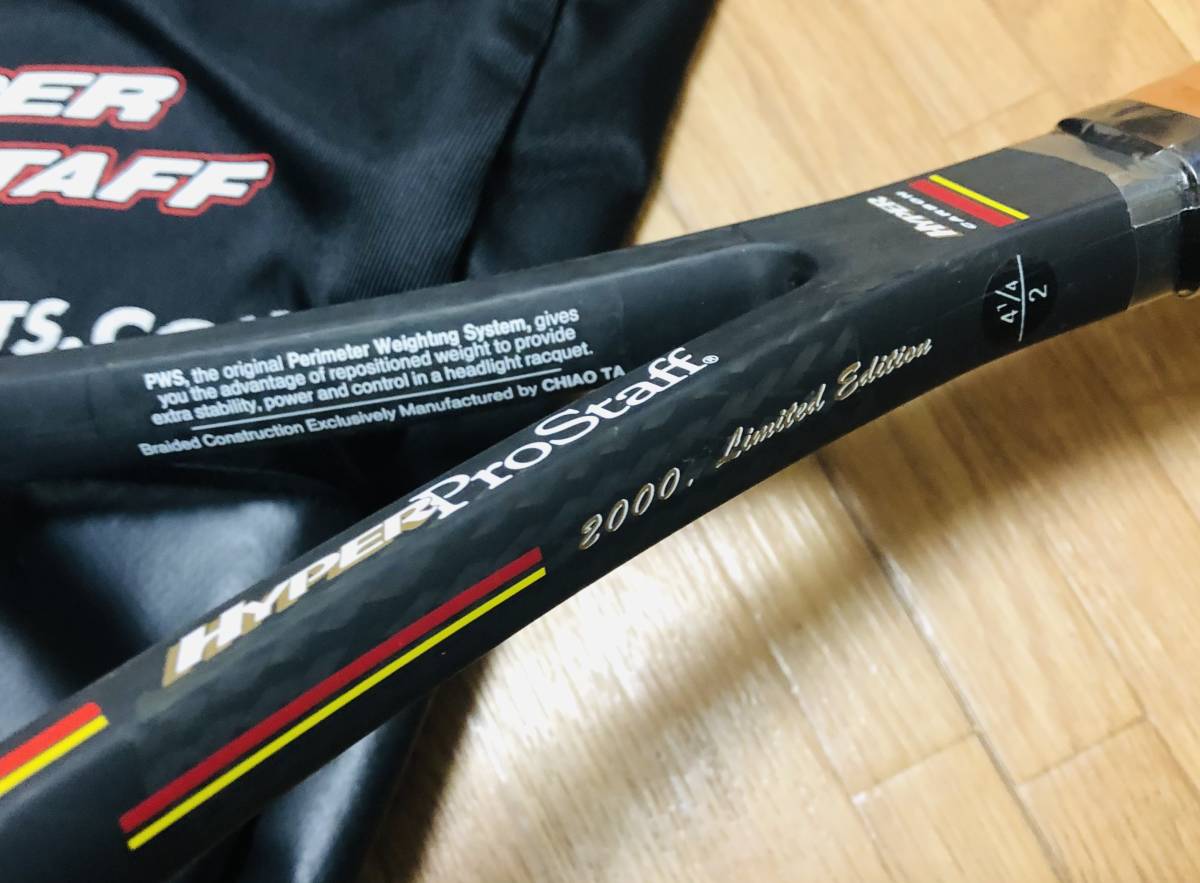 未使用 テストフレーム 送料無料　Wilson Hyper ProStaff 85 2000 limited edition ハイパー プロスタッフ 2000 リミテッドエディション_画像5