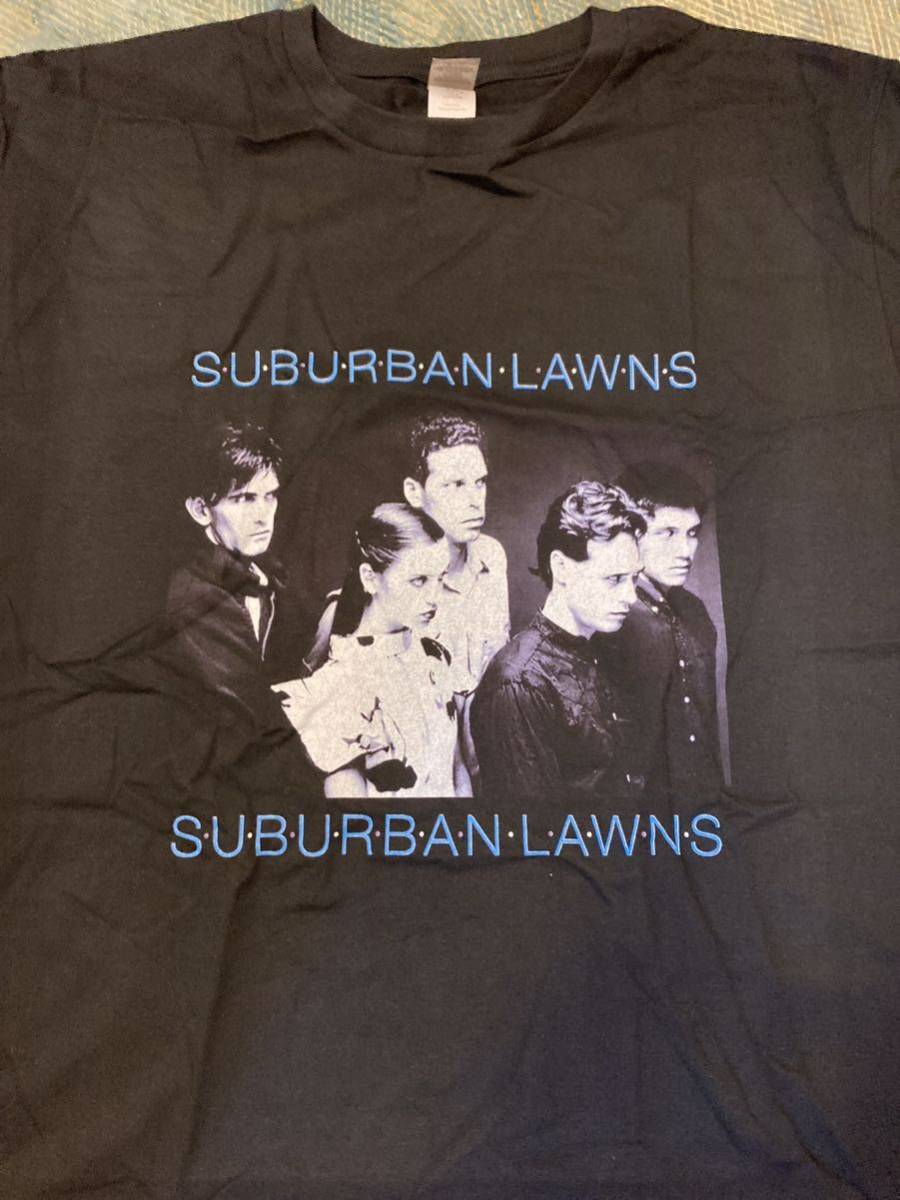 新品XL/送料230円/ 2枚同梱可能/ギルダン5.3oz/ suburban lawns サバーバンローンズ/tシャツ ブラック　usポストパンク_画像2