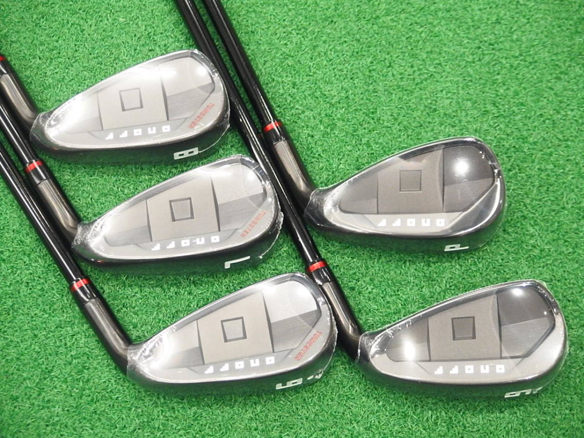 未使用】 2023 ONOFF AKA LIMITED BLACK アイアン #6-PW(5本セット) MP